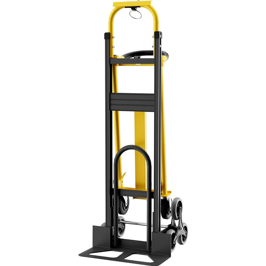 2 Carbon Steel 3-in-1 Hand Truck - 3 in 1 Folding Cart | Multifunctional Cart, Heavy Duty Trolley, Portable Steel Trolley, and Ergonomic Folding Cart