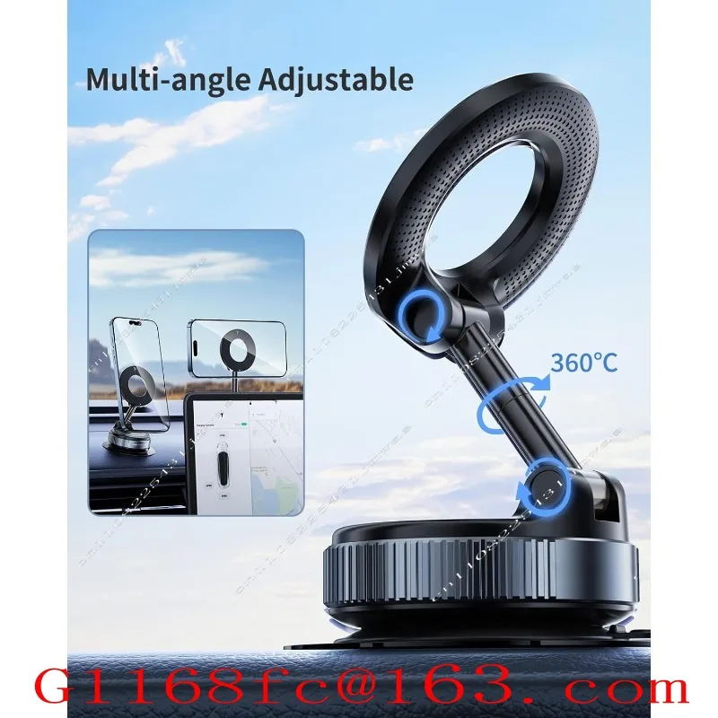 High Quality Professional Upgrade 360 ° Adjustable Vacuum Magnetic Suction Cup Car Phone Holder
