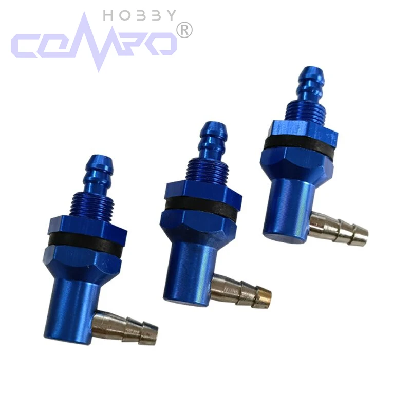 2 SZT. Aluminiowe Złącze Zbiornika Oleju w Kształcie Litery L 90 °   Rura dyszy zbiornika paliwa do części akcesoriów układu paliwowego samolotu RC