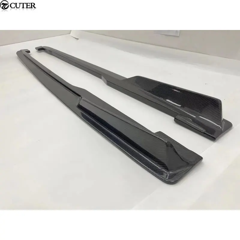 TT TTS TTRS MK3 8S Carbon Fiber Fbierglass Side Skirts for Audi TTRS Car Body Kit 16-20