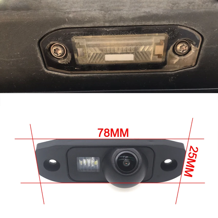 170° HD 1080P Car Rear View Camera For Volvo S40 S60 S80 2006~2015 S40 S40L V50 2004~2012 Night Vision Reverse Reversing Vehicle