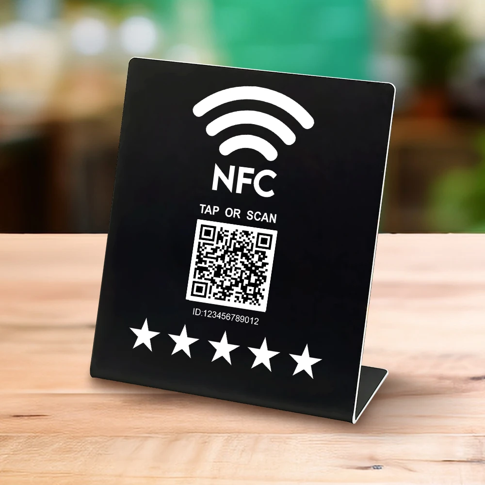

Programmable tag nfc Google Review Stand QR Code and 13.56MHz nfc cards Reviews for Small Business Marketing Boost Your Business