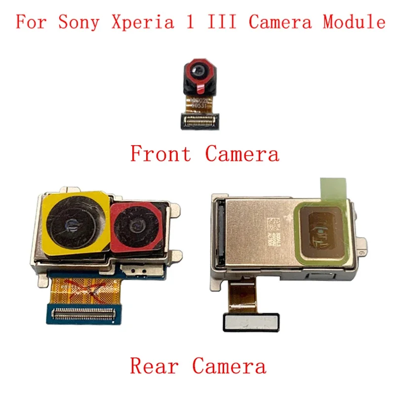 Rear Front Camera Flex Cable For Sony Xperia 1 III Back Main Big Small Camera Module Repair Parts