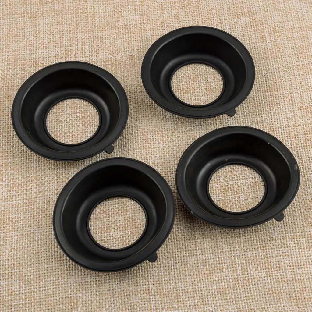 4Pcs/Set Motorcycle Carburetor Plunger Diaphragm Membrane Fit For Honda GL1200 Goldwing GL 1200 1987 1986 1985 1984