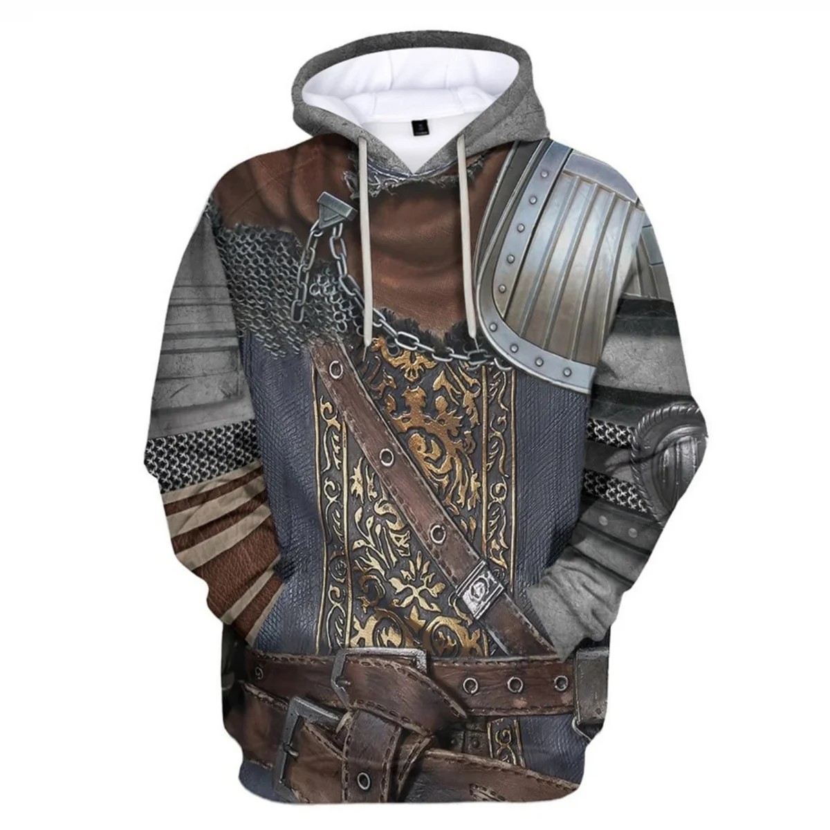

Game Knight Templar Cosplay Hoodies 3D Printed Graphic Novelty Sweatshirt Retro Medieval Knight Costume Long Sleeve Pullover