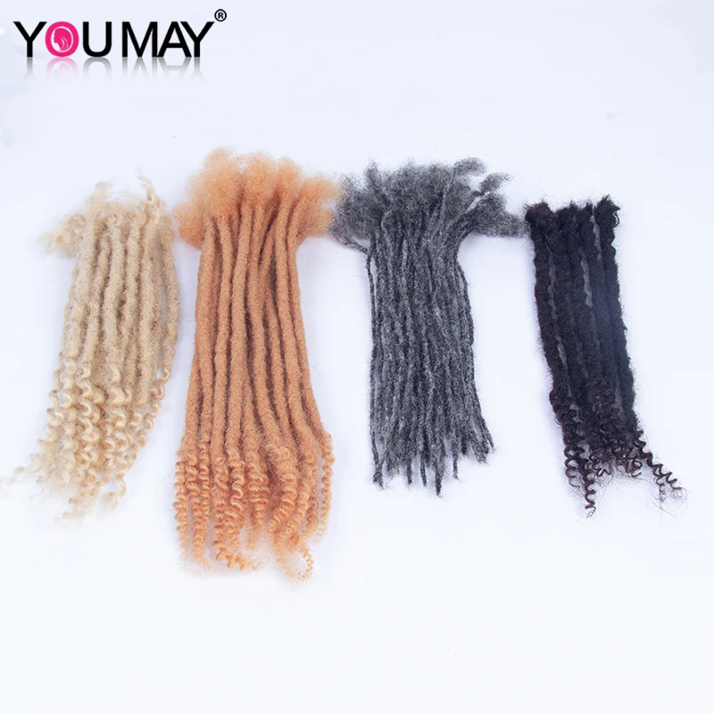 Extensiones de rastas de cabello humano, cabello humano profundo de diosa, trenzas de diosa de Color Loc, Cabello para diosa negra Loc, virgen de