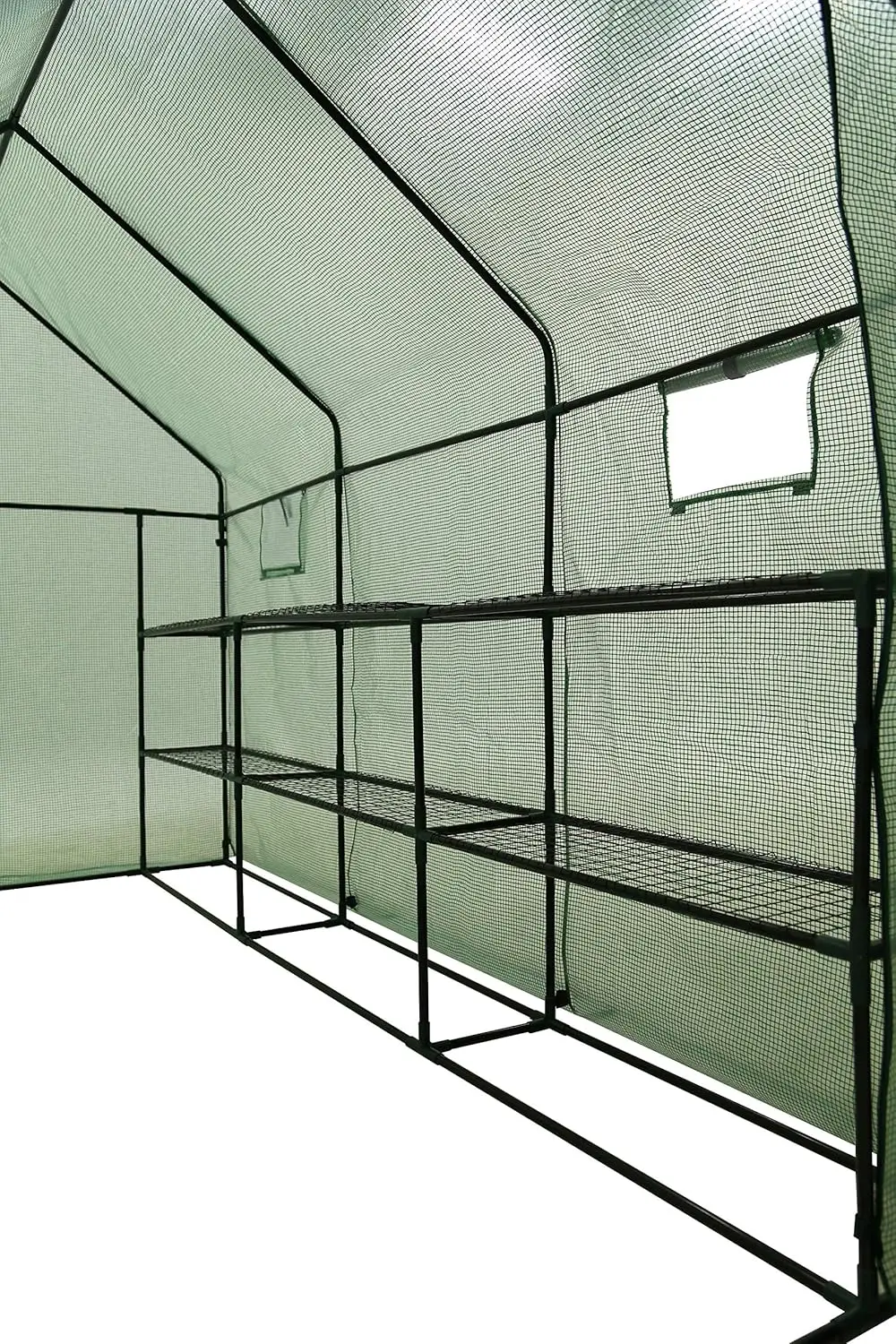 Outside- Portable Walk in Large Greenhouse for Outdoor & Indoor- 2 Tier 12 Shelves Green Houses