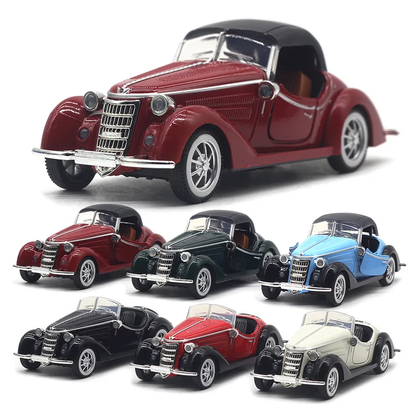 

1:32 Model Mini Super Classic Car Diecast Door Open Pull Back Cool Car Model Simulation Collection Toy Vehicle Gifts Toys Boys