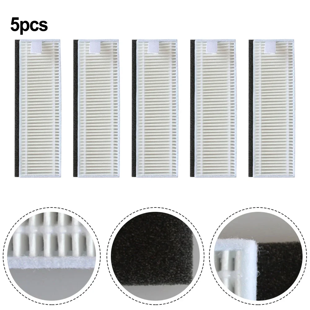 5pcs For ROEMO Filters For ROEMO PRO Robotic Plastic And Filter Paper Household Vacuum Cleaner Accessories