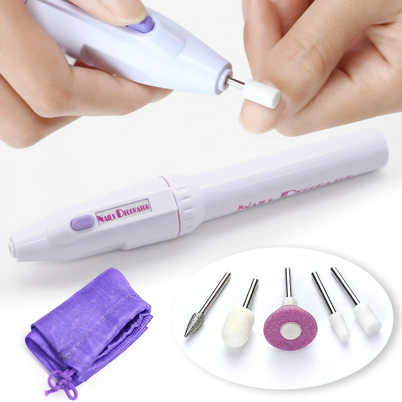Electric Nail Polisher Drill Bits Professional Nails Grinding Polishing Dead Skin Removal Art Sanding File Pen Manicure Machine