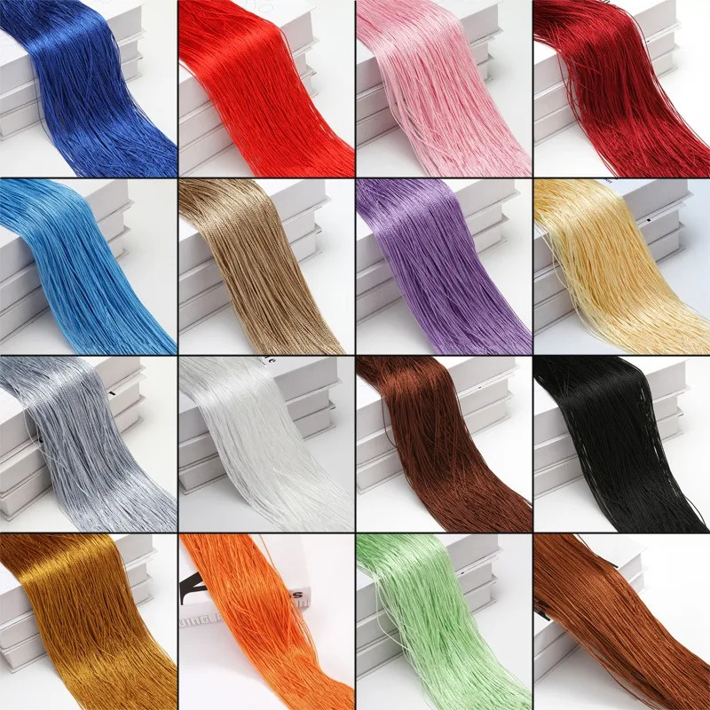 300x300cm Solid Color Thread Curtains Screen Ribbon String Divider Blind for Living Room Door Wall Window Panel Tassel Curtain