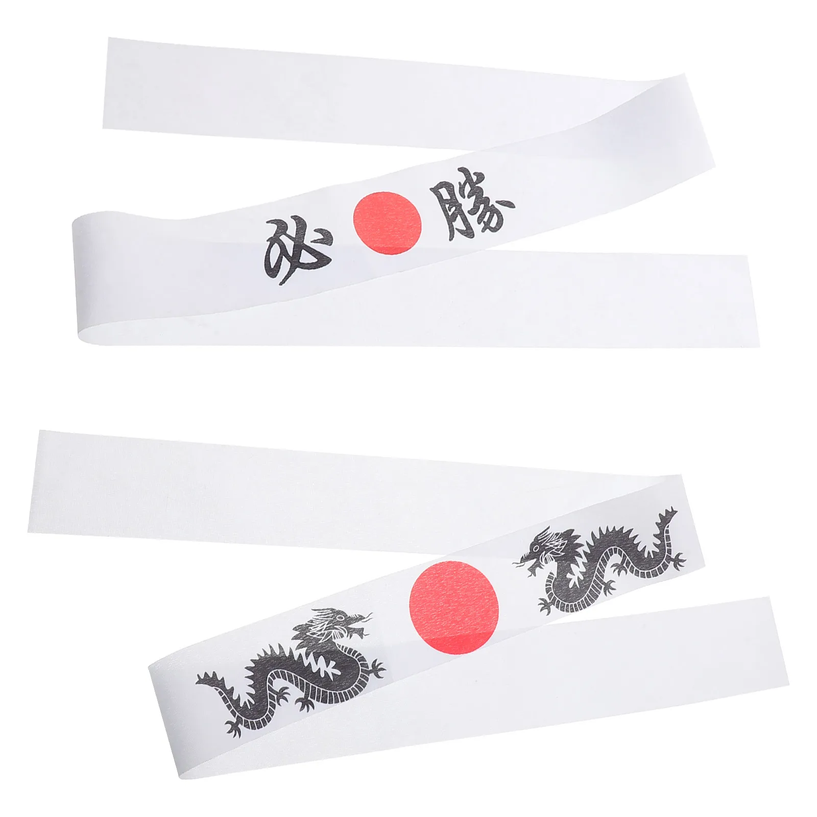 

2Pcs Japanese Karate Ninja Headband Chef Bandana Soft Fabric Headwear for Cooking Martial Arts Training Casual Use