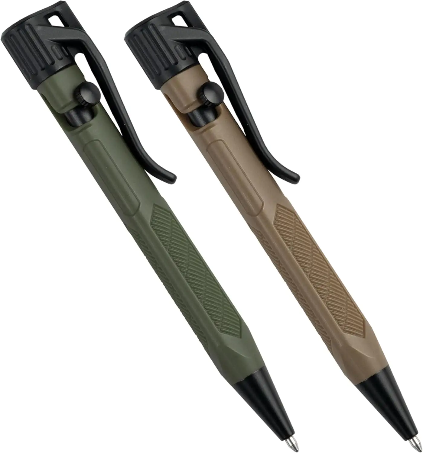

Weatherproof Mini Bolt-Action Pens, 2-Pack in Olive Drab & Flat Dark Earth with Black Ink