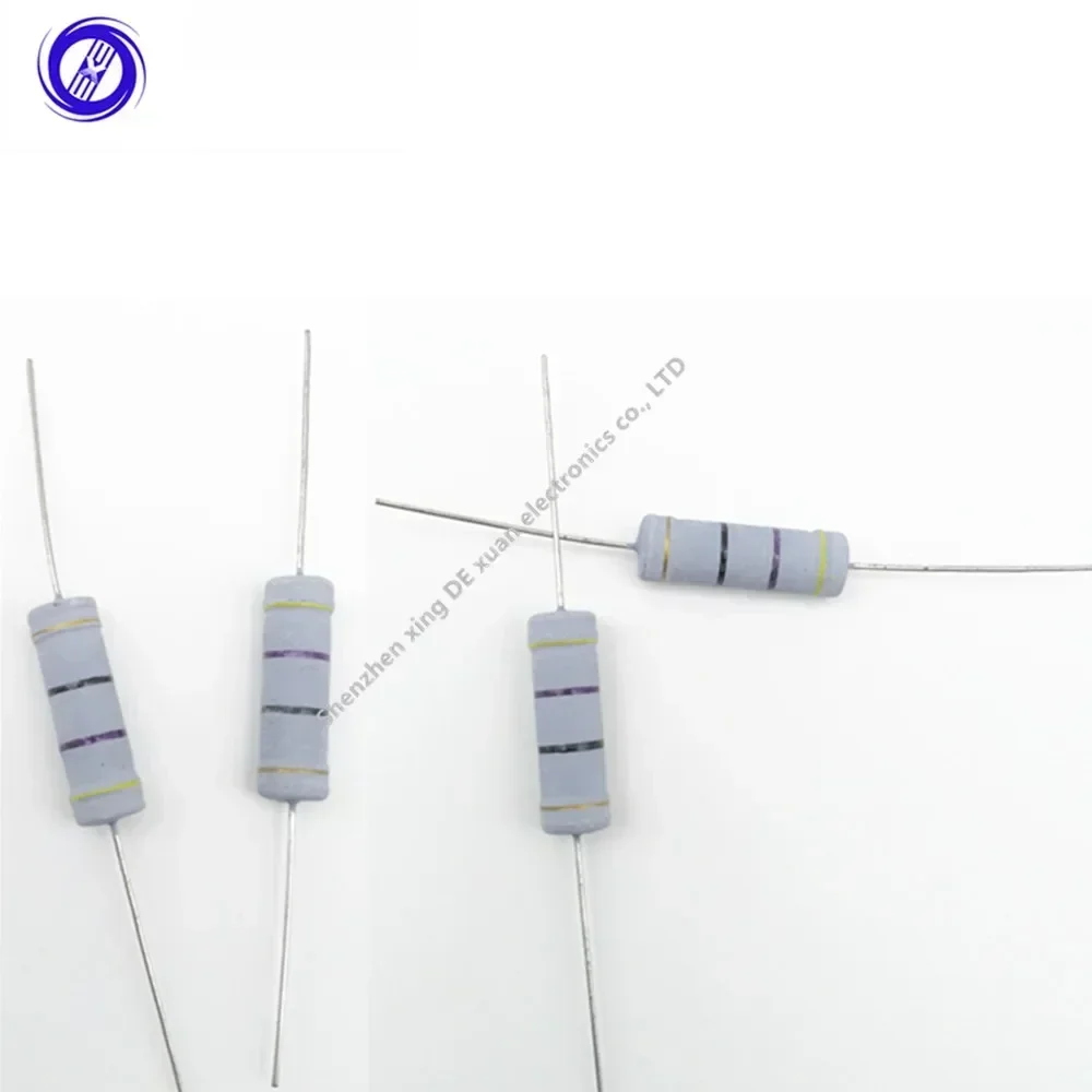 50 قطعة 5 واط 5 واط معدن أكسيد مقاوم من غشاء 10 12 15 18 20 22 24 27 30 33 36 39 43 47 51 56 62 68 75 82 91 R K أوم