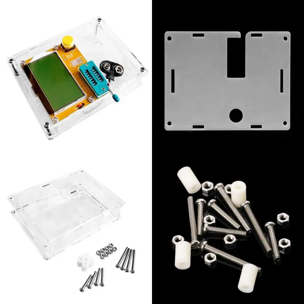 

652F LCR-T4 Box Clear Acrylic for Case for Shell Housing for LCR-T4 Transistor Tester