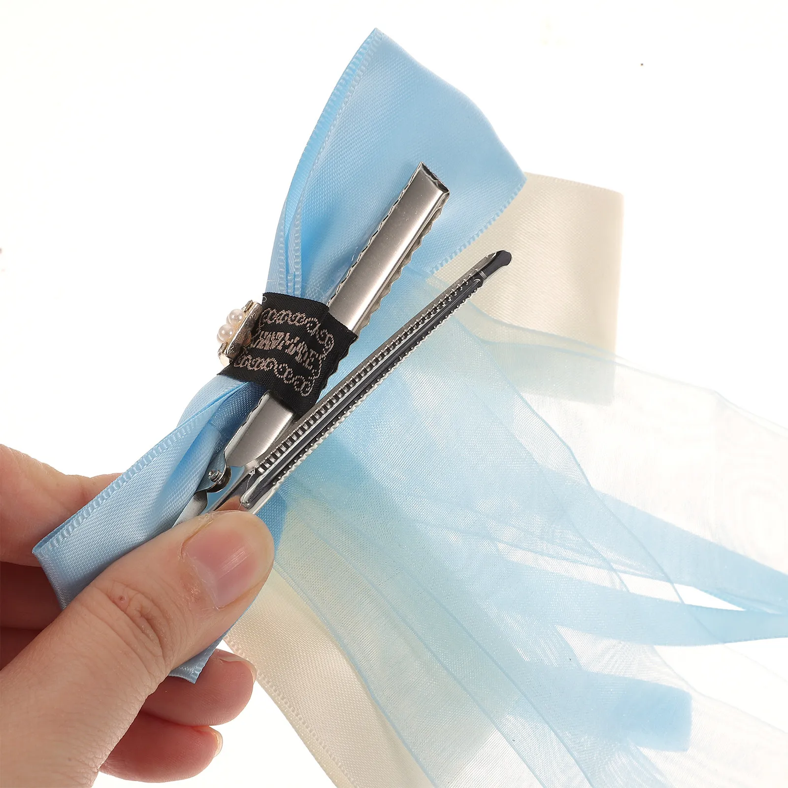 

Big Bow Hair Clip with Elegant Ribbon Decor Chic Color Bowknot Barrette for Women Wedding Prom Banquet Daily Use Aesthetic Hair