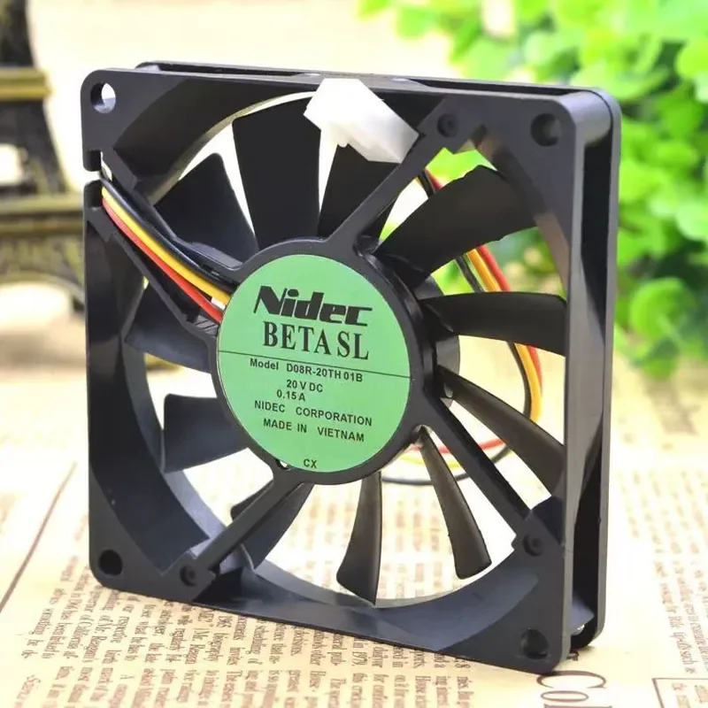 for NIDEC D08R-20TH 01B 8015 20V 0.15A 8CM Switched Inverter Fan New