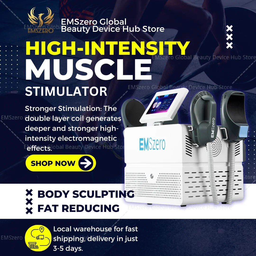 

EMSZERO Machines 6500w 200HZ RF Ems Electromagnetic Body Sculpting Muscle Stimulation Fat Burning Fat Removal