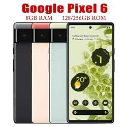 Original entsperrtes Google Pixel 6 5G Smartphone 6,4 Zoll 8 GB RAM 128/256 GB ROM Mobile NFC Octa Core Google Tensor Handy WiFi Bar