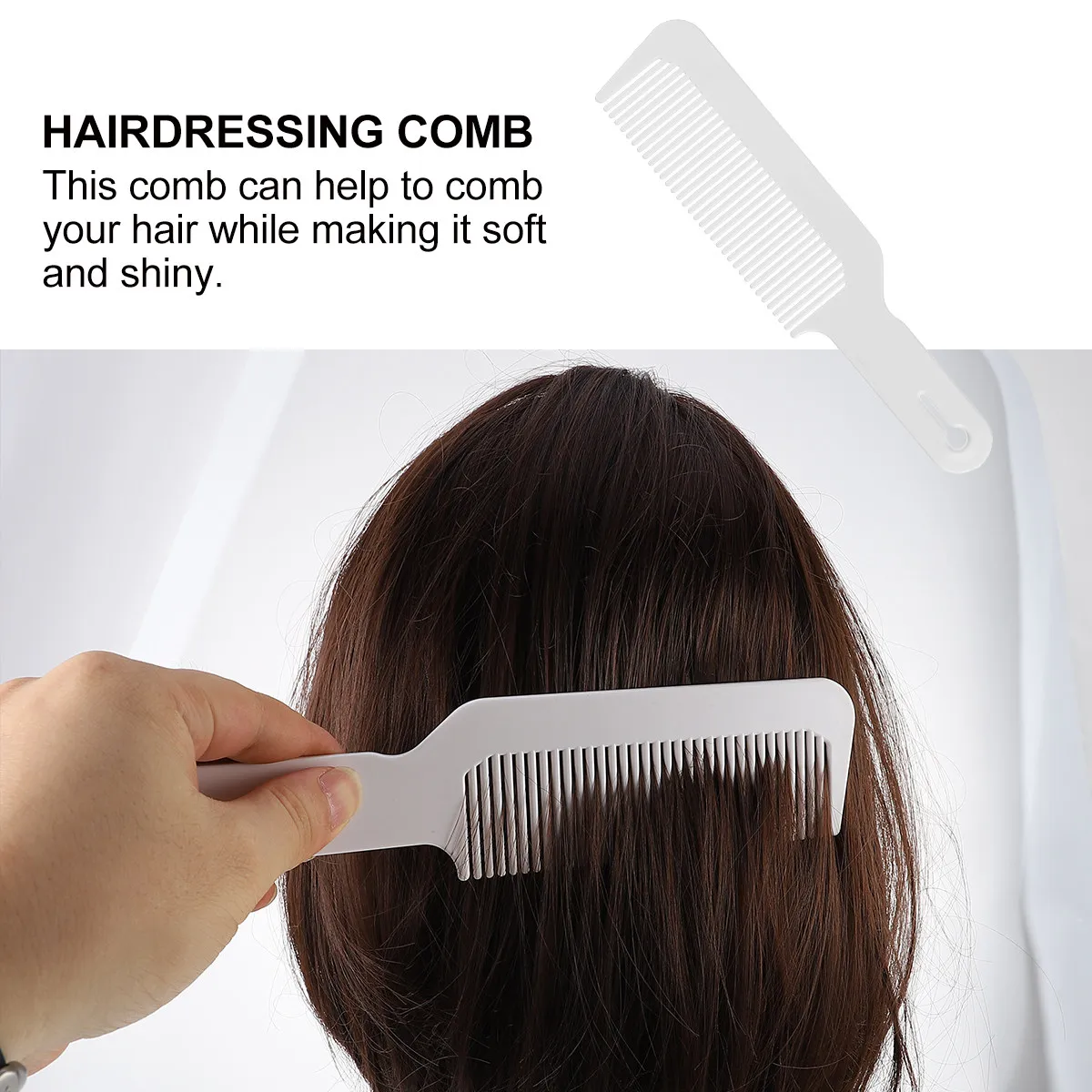3Pcs Anti-Static Hair Comb Portable Lightweight Arc Design Round Tooth Comb for Styling Finishing Travel Salon Hairdressing