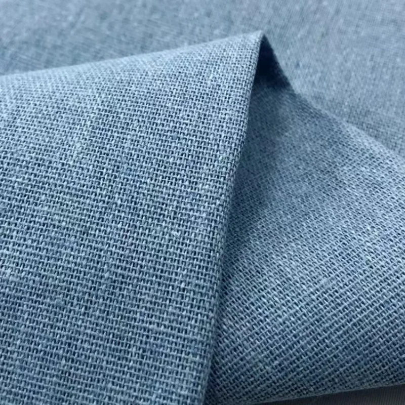 Cotton Solid Color Thin Non Elastic Fabric Casual Wear Shirt Dress Children's Spring and Summer Clothing High Quality Fabric