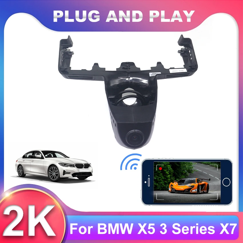 

Car DVR For BMW X5 g05 3 Series 330e G20 X7 2019 2020 2021 Plug and play Dash Cam 2K 1600P Car Accessories DashCam