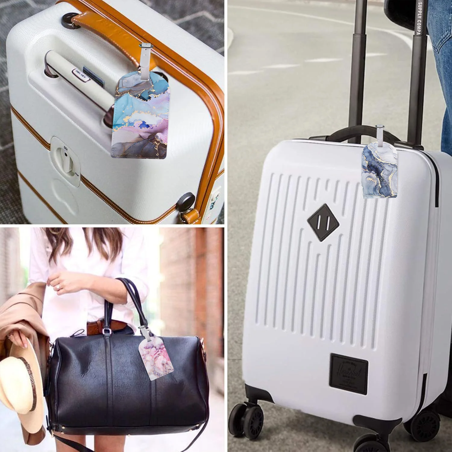 Рисунок 2 - Красочные мраморные багажные бирки