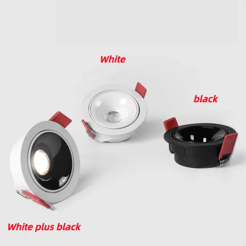 Ultra-Thin COB LED Downlights 5W-20W Dimmable Embedded Ceiling Lights Anti-Glare Indoor AC85-265V Lighting for Home And Office