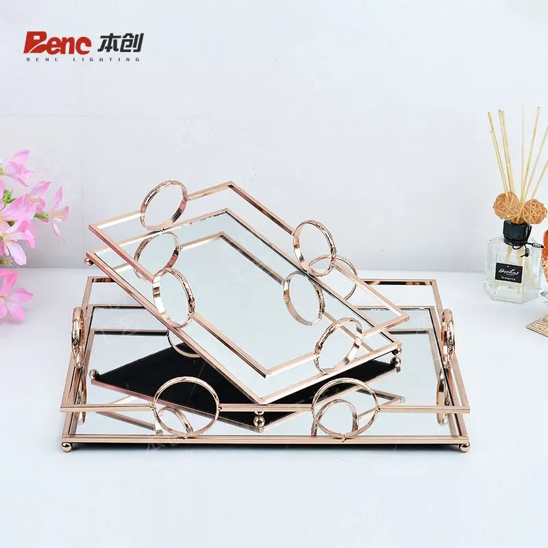European Style Wedding Dessert Table Fruit Plate Dried Fruit Tray Restaurant Decorative Cake Stand Wine Serving Tray Cosmetic