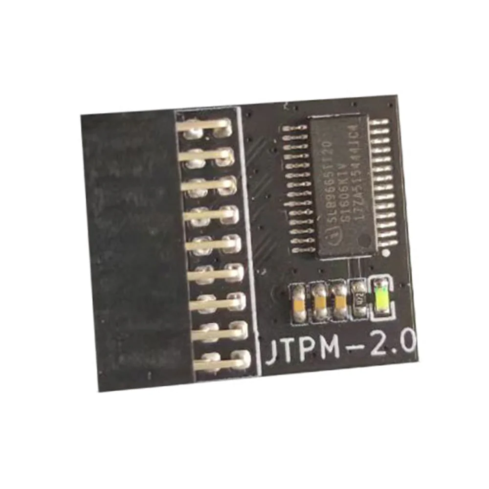 BZJ-mLPC TPM 2.0 Módulo de segurança de criptografia Placa remota 18Pin TPM2.0 Placa de módulo para ASROCK Windows