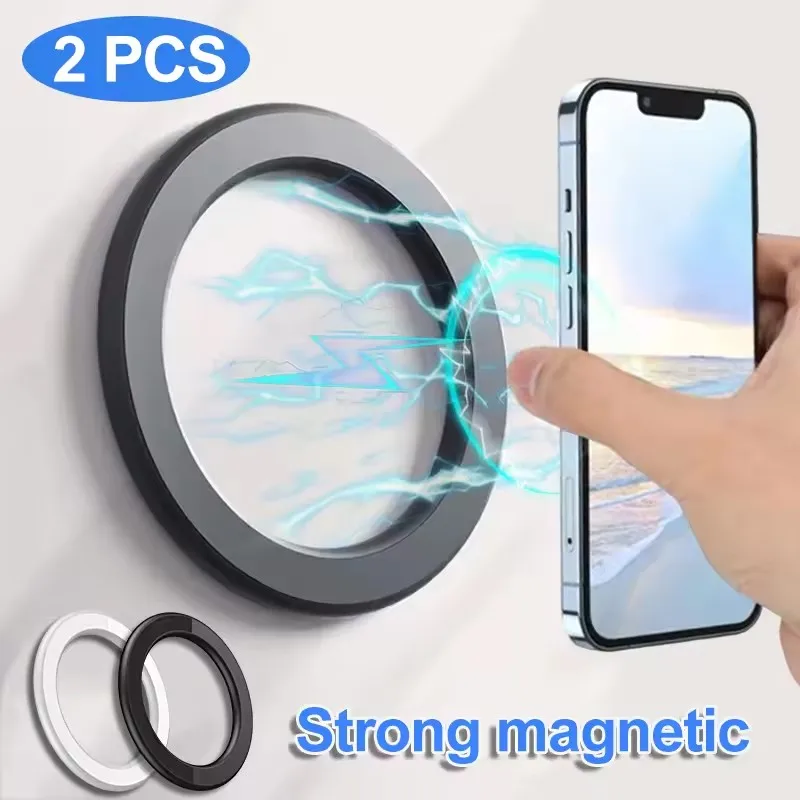 Suporte Magnético Adesivo para MagSafe: Anel Magnético Forte para Celular e Tablet, Suporte de Parede para iPhone 17 16 Pro iPad