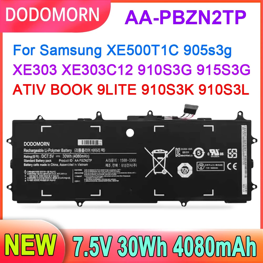 DODOMORN بطارية كمبيوتر محمول لسامسونج Chromebook ، AA-PBZN2TP ، XE303C12-A01US ، XE500T1C-905S3G ، XE500T1C- 910S3G سلسلة ، عالية الجودة