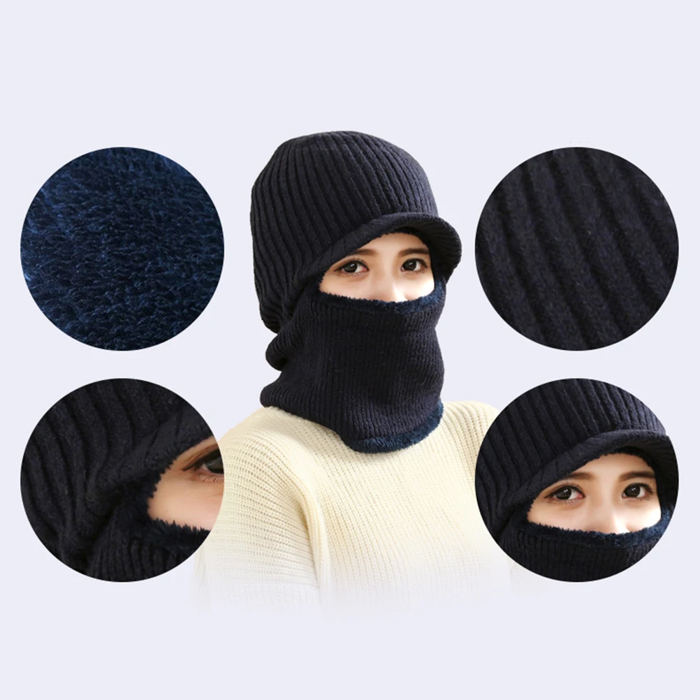 

knitted hat mask hat mask knitted hat windproof hat warm hat winter hat tuque hat