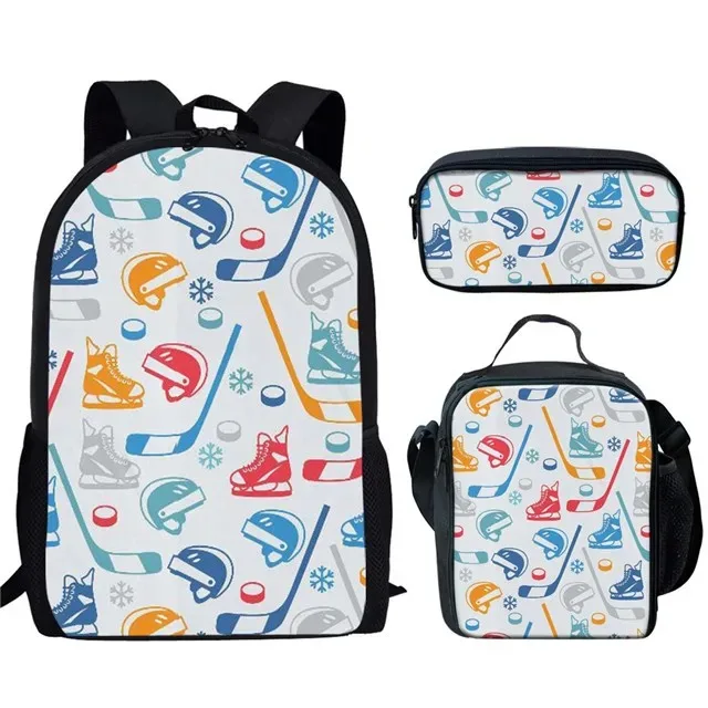 

Student School Bags, Laptop Backpack, Backpack, Lunch Bag, Pencil Case, 3D Print, Harajuku, Popular, New, 3Pcs, Set