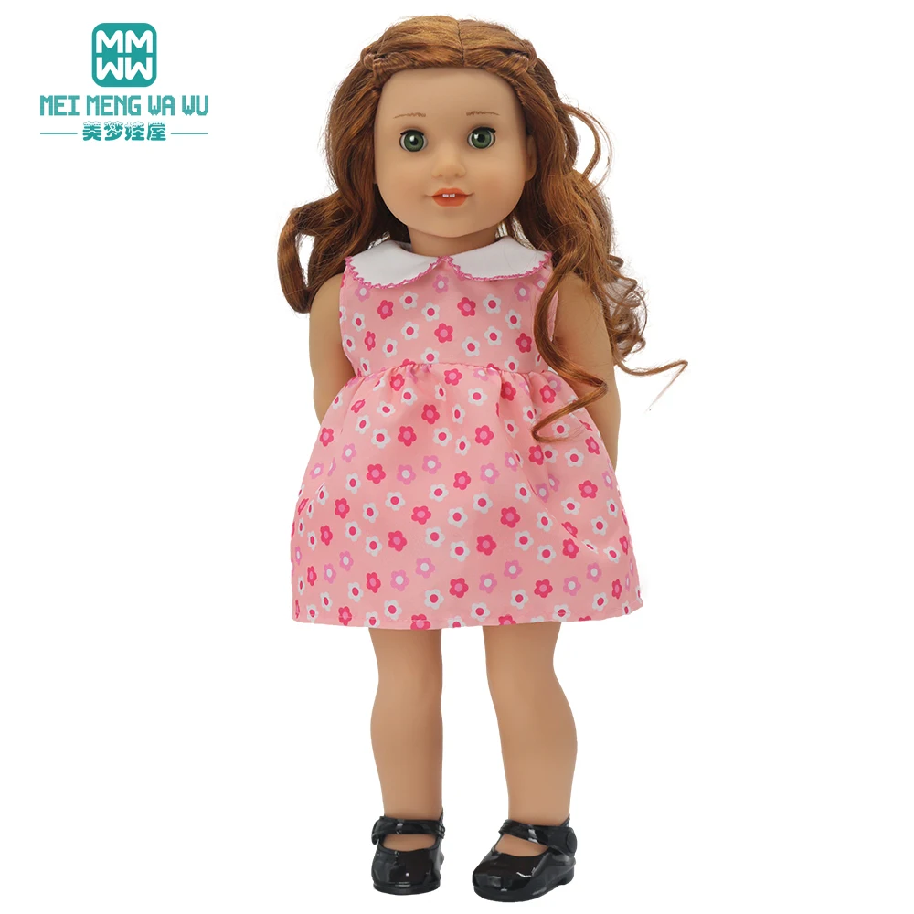 Puppe Kleidung Fit 45cm Spielzeug Amerikanische Puppe Mode Cartoon Gaze Kleid Hemd Hosen Schuhe Mädchen Geschenke – Detail 32