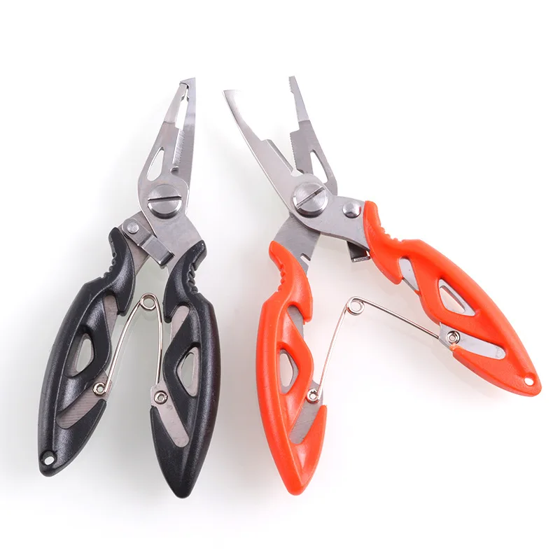 

Multifunctional Lure Fishing Pliers Bent Nose Stainless Steel Line Cutter Hook Remover Fish Gripper Tackle Tool