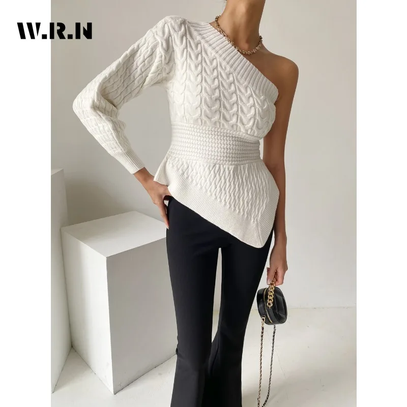 

2023 Autumn Winter Casual Y2K Knitting Long Sleeve Sexy Pullovers For Women Luxury Hotsweet Slim Fit Solid Color Sweater Top