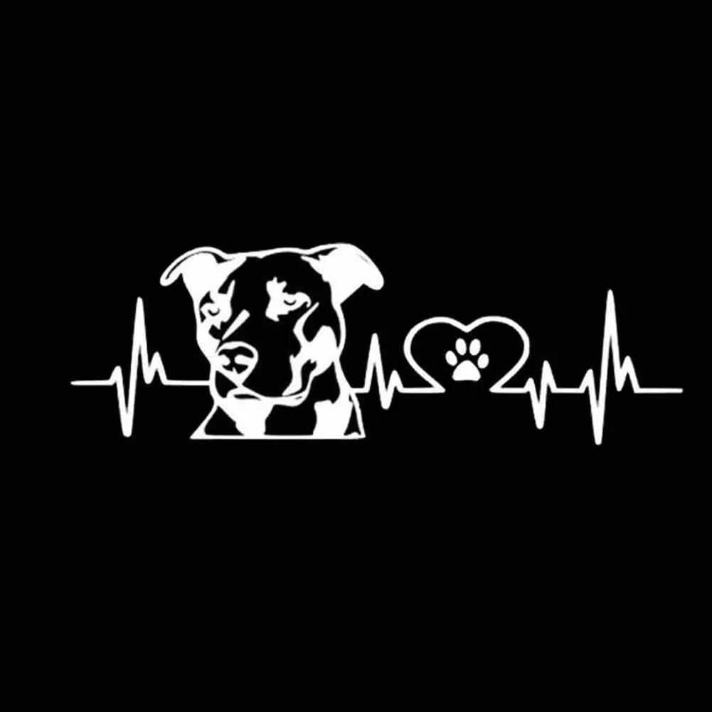 LYKX osobowość Pitbull miłość wzór naklejki samochodowe samochody motocykle akcesoria zewnętrzne winylowa tablica naścienna, 20cm * 6.7cm