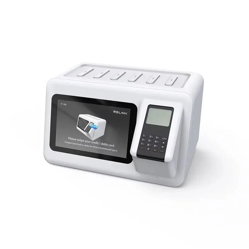 Hot Sale Relink Ultra Slim Fast Charging 40W Power Bank Docking Station POS NFC Card Payment Rental Shared Phone Charging