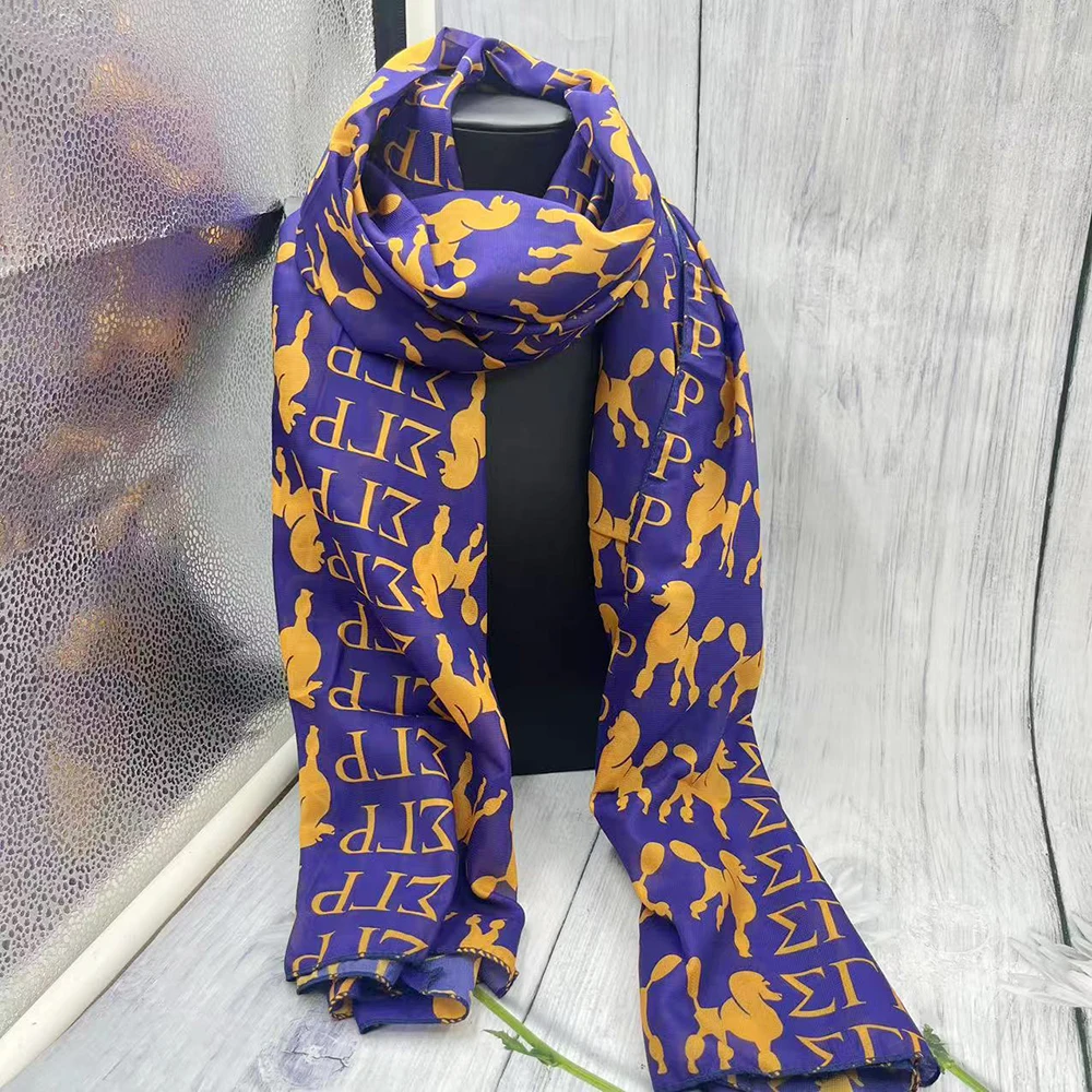 وشاح نسائي من سيجما جاما رو ذو حروف يونانية هدية زمالية #5