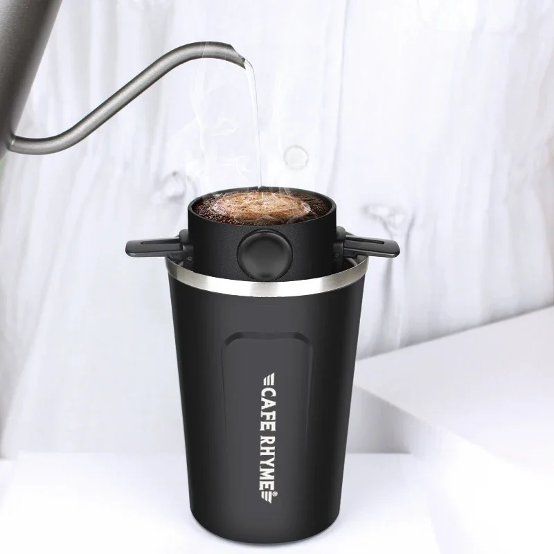 Stainless Steel Foldable Coffee Filter Dripper - Portable, Reusable, Paperless