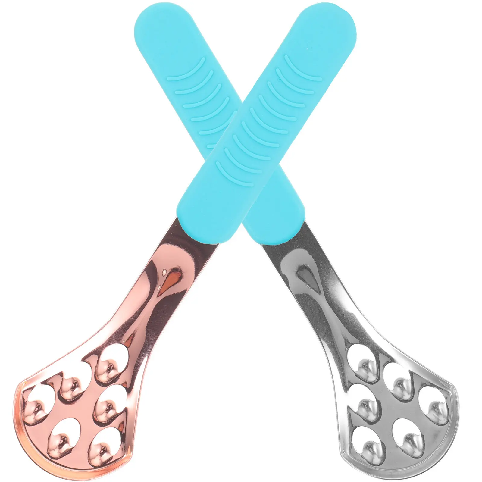 

2Pcs Adult Tongue Scraper Stainless Steel Portable Tongue Cleaning Tool Removes Food Residue Cells Breath Freshening