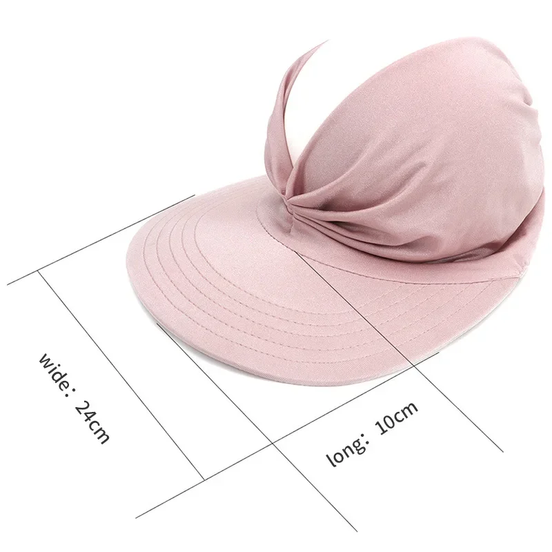 Summer Hat Sun Visor Hat Anti-ultraviolet Elastic Hollow Top UV Hats Casual Sunscreen Caps Fishing Sports Cap Outdoor Shading