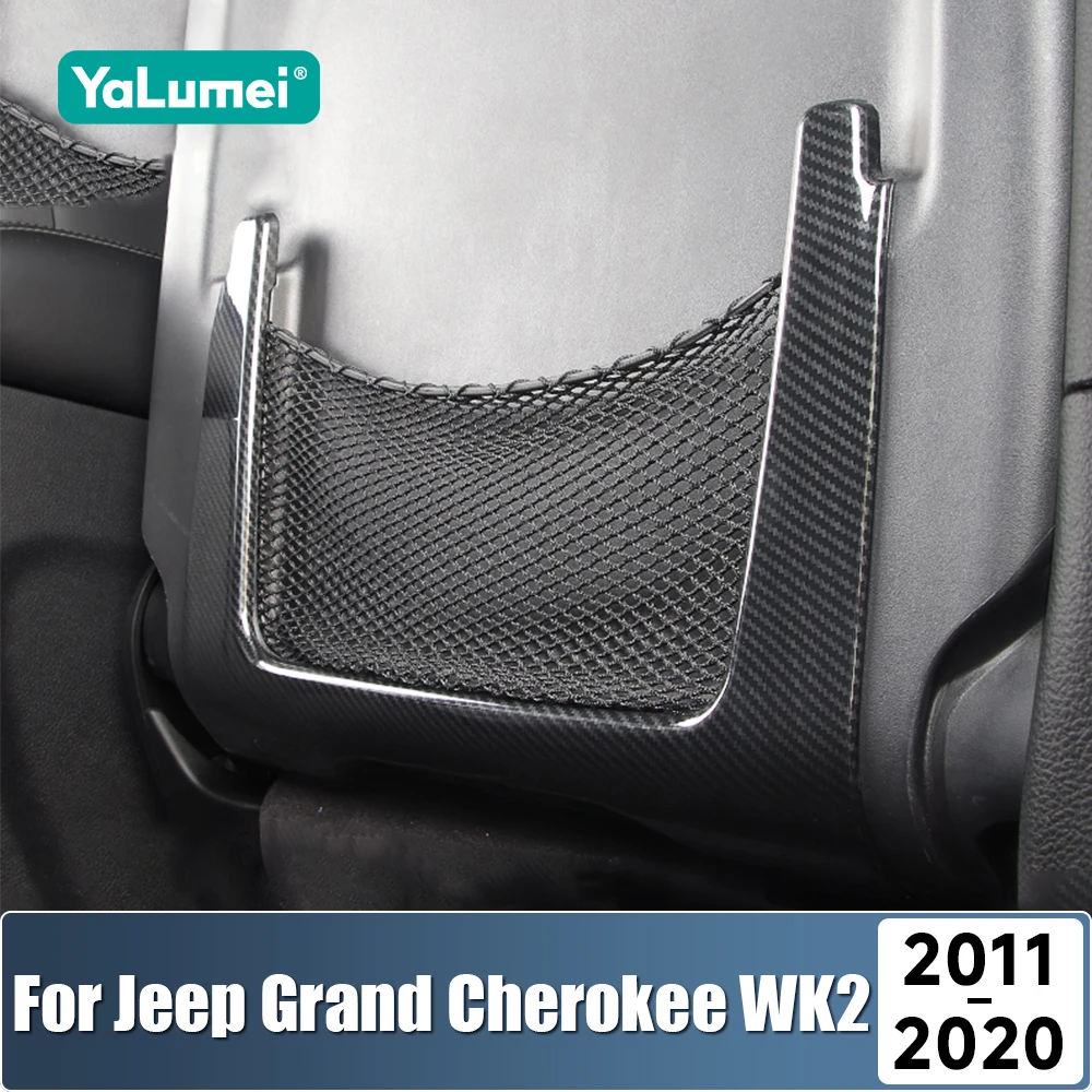 

For Jeep Grand Cherokee WK2 2011 2012 2013 2014 2015 2016 2017 2018 2019 2020 ABS Car Seat Back Cover Anti Kick Mat Accessories