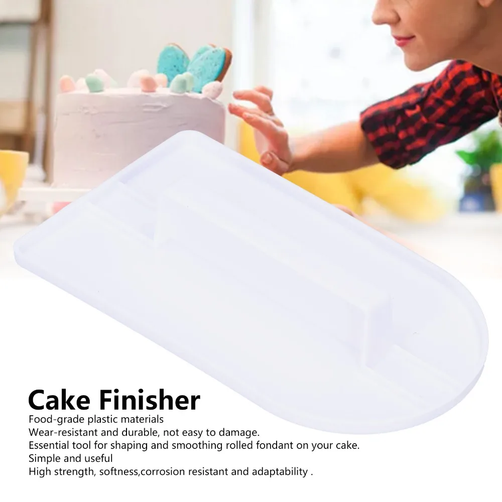Essential Handle Fondant Smoother Lightweight Easy Glide Design Cake Smoother White Cake Polisher Tool Cakes Baking
