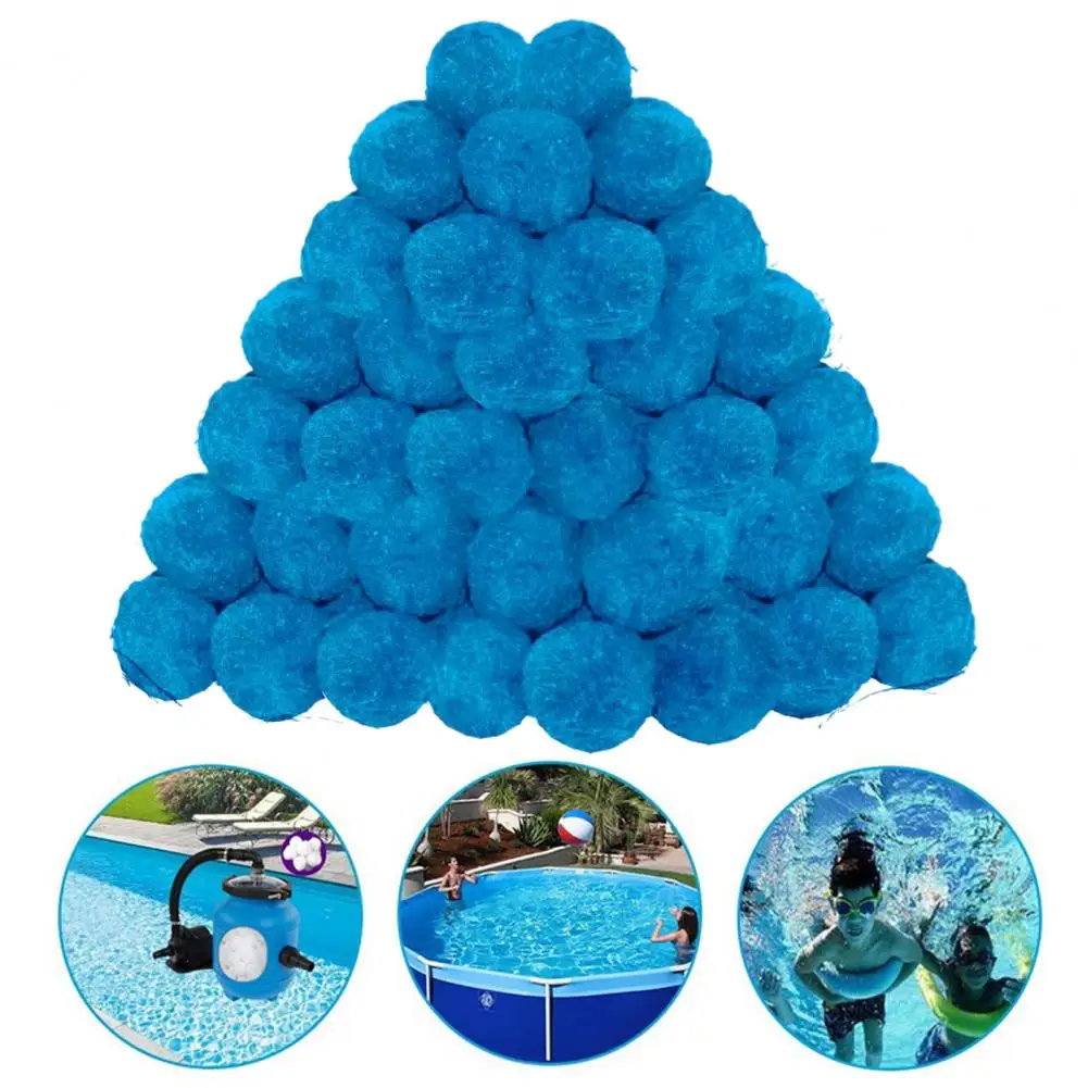 2Pcs 200/500/700G Swimming Pool Filter Balls Pool Filter Sand Alternative Machine Washable Pool Filter System Media Ball Kit