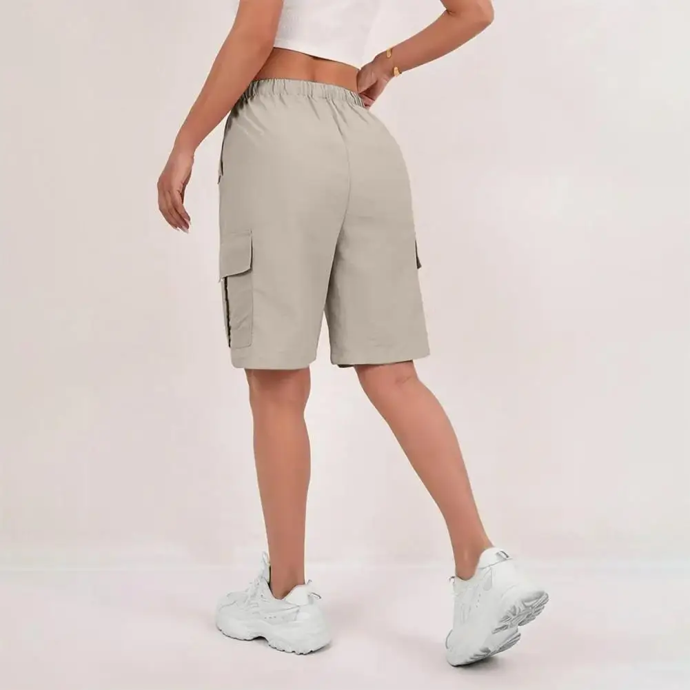 

Women's Hiking Cargo Shorts with Multiple Pockets Lightweight Quick Dry Summer Shorts Drawstring Elastic Waist Shorts for Pocket