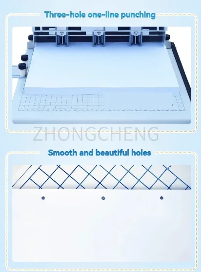 Hole Punch Machine Three Hole File Binding Machine, Specialized Binding Machine for Personnel Files of Cadres