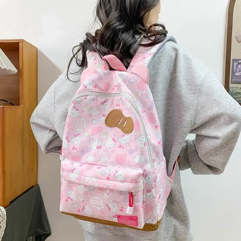 

Ins Hellokittys Child Backpack Sanrios New Student Bag Cute Backpack Large Capacity Backpack Bags for Woman Kawaii Cartoon