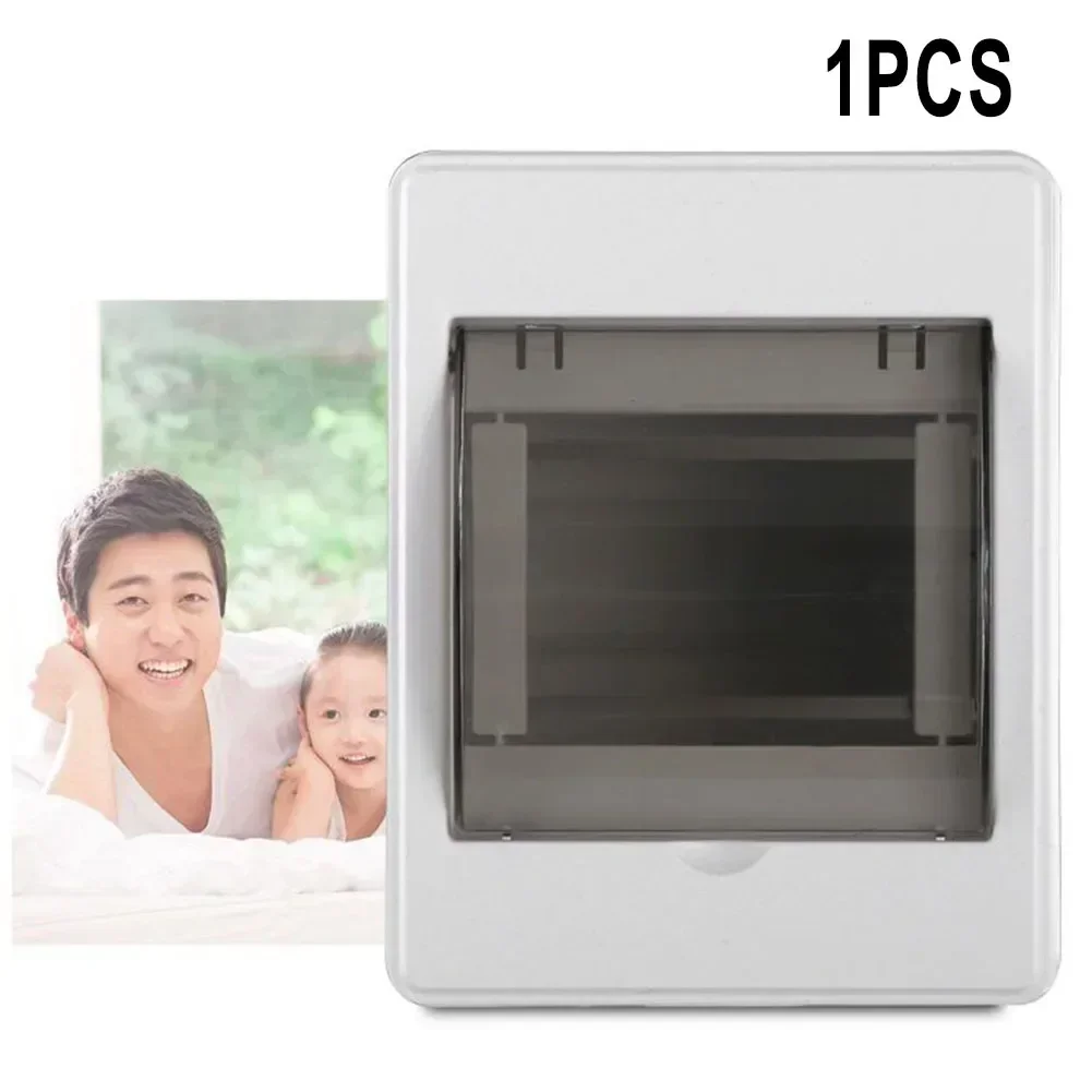 

2-4 Ways Outdoor Waterproof Electrical Distribution Box Circuit Breaker MCB Power ABS Plastic Junction Wire Box Home Electrical